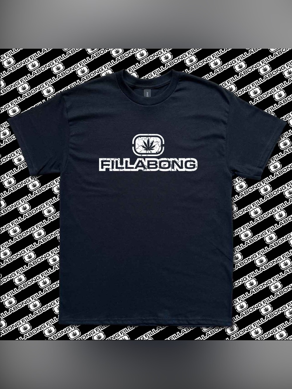 vtg inspired Billabong parody fill a bong distressed surf sportwear tee